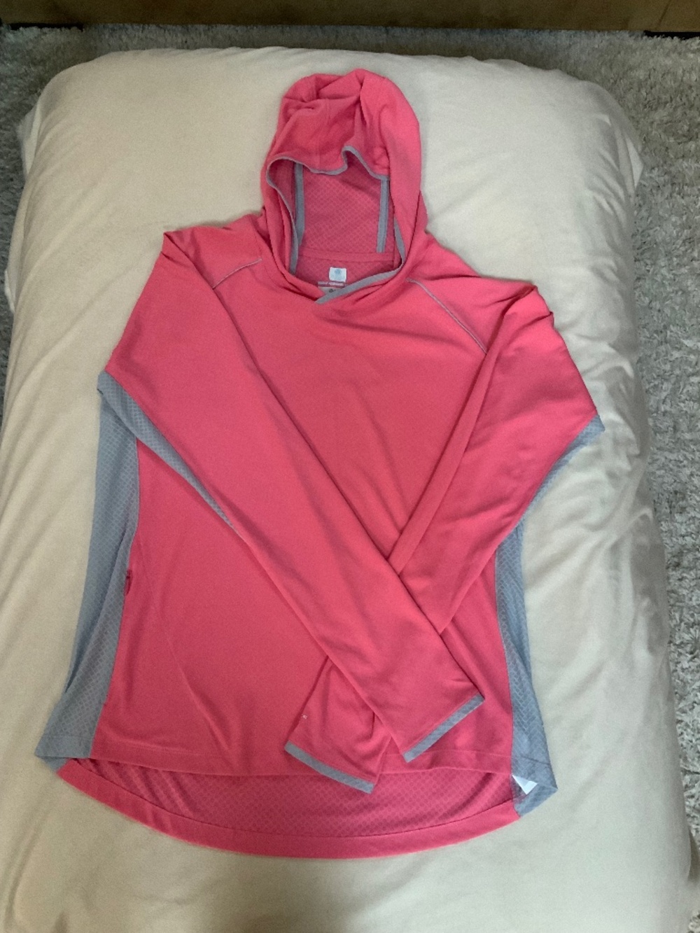 Columbia Pink L Hooded Sun Shirt Fishing Hiking Adventure Running Coastal